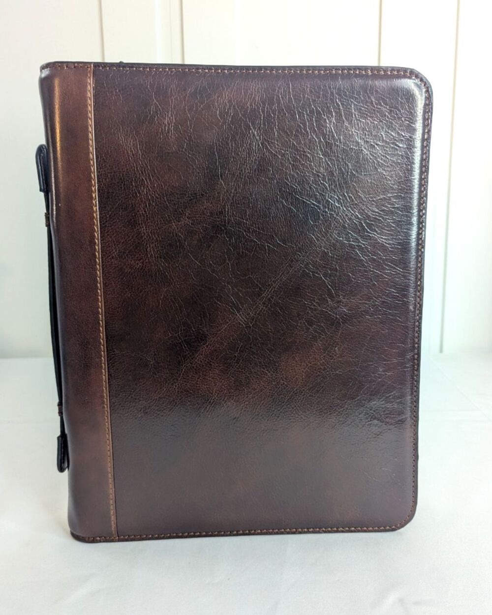 Time Resistance Leather Portfolio - A4 Document Folder - Italian, Executive, NWT